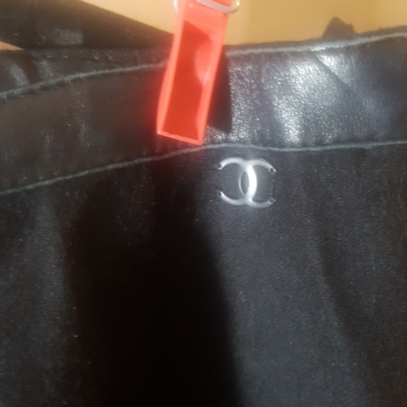CHANEL Wool/Cashmere Flat Front Pant - Size 36 - Picture 1 of 6